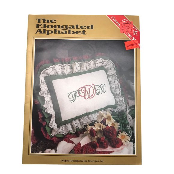 Yours Truly Other - Vintage Cross Stitch Patterns, The Elongated Alphabet by Yours Truly, Extension